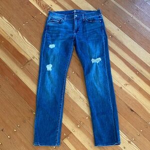 7 For All‎ Mankind Men’s Slimmy Fit Distressed Denim Jeans 33